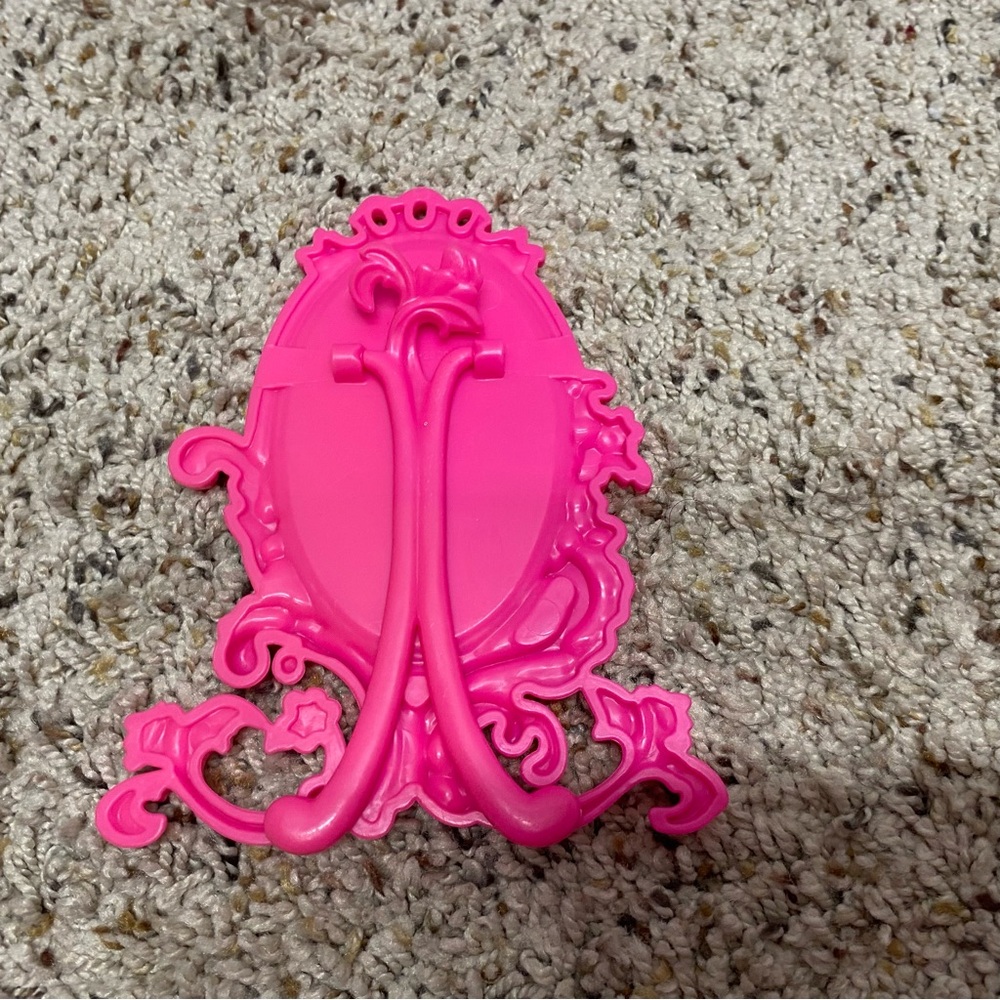 Barbie doll parlor toy chair vintage 1999 pink Mattel girls toys mirror - Picture 9 of 10